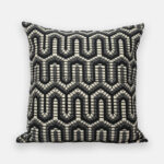 Chevron Noir Throw Pillow